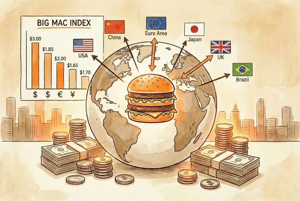 Side-by-side comparison of two pricing indicators.