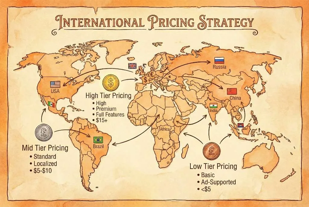 Image of globe with infographics.